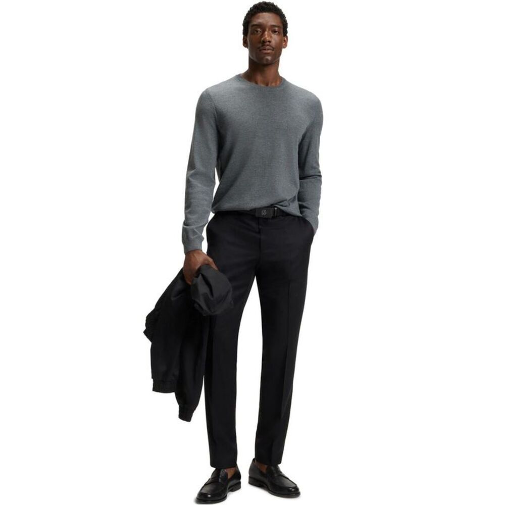 Hugo Boss Mens Leno-P Sweater / Medium Grey